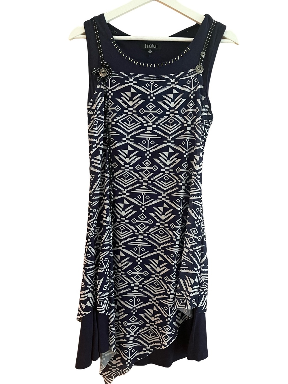Papillon Asymmetrical Sleeveless Dress
